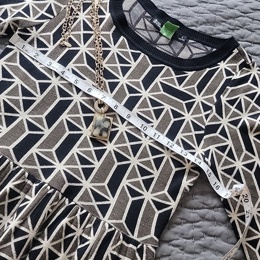 Dear Creatures Jennifer Geometric Sweater Dress - Picture 12 of 15